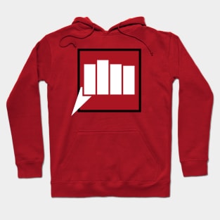 Karate Fist - White on Red Hoodie